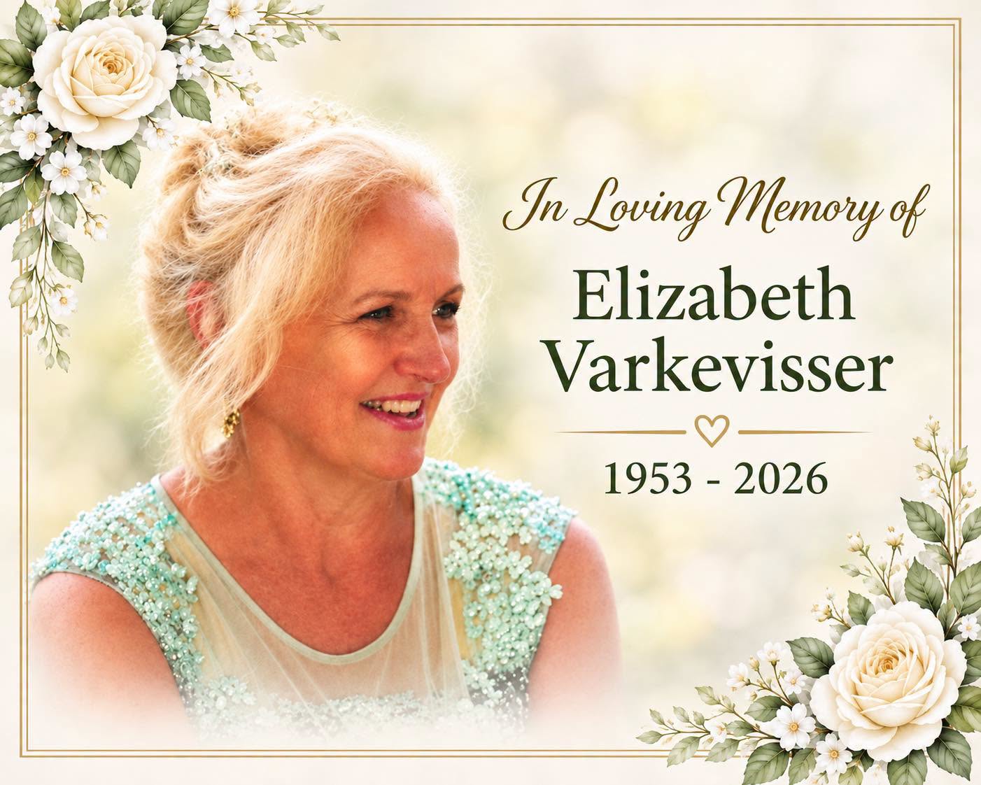 Elizabeth Varkevisser Obituary, Death - Family Mourns Her Peaceful Passing